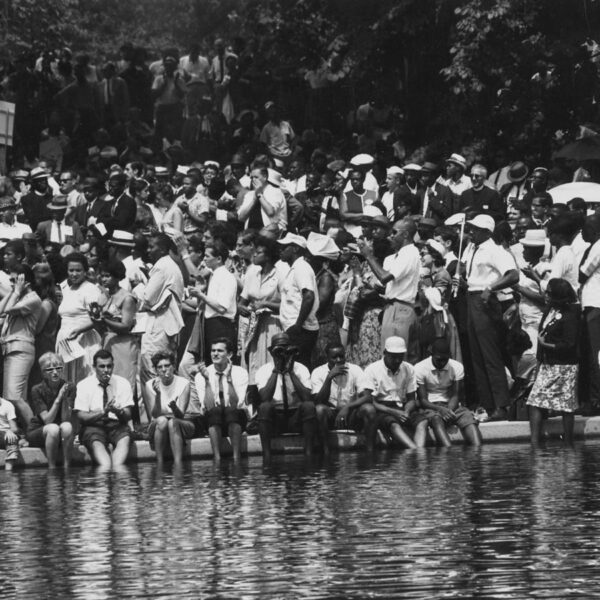 Civil Rights March on Washington, D.C. Marchers at the Reflecting Pool