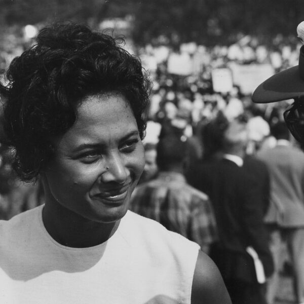 Civil Rights March on Washington, D.C. A young woman at the march